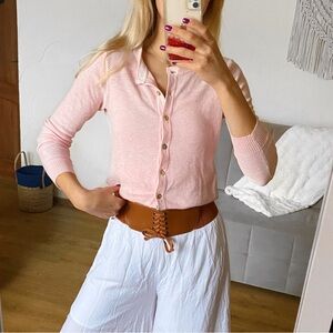 WHITE STUFF Pink Button-Up Women's Cardigan Sweater 🌸